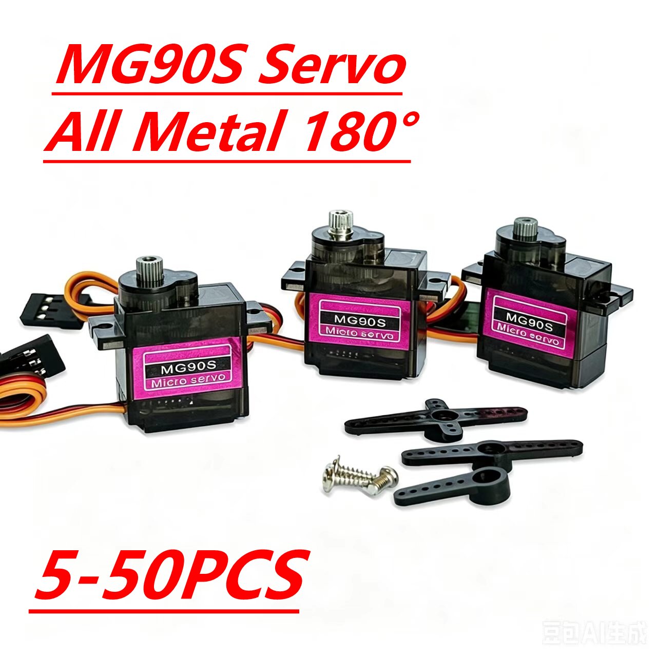 Servo Sg90 - Servomoteur MG90S 5/10/20/40 pièces, engrenages entièrement