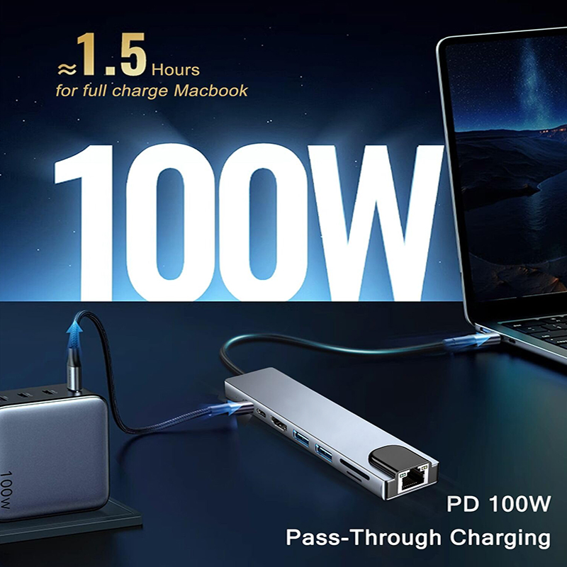 Hub USB Type C 8 en 1 pour Mac - Sd Card Module avis et prix