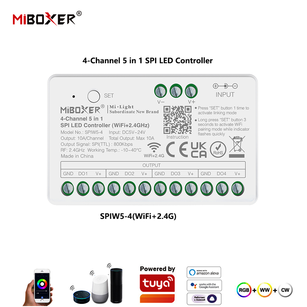 Miboxer SPIW5-4 5 en 1, contrô - Ws2812B avis et prix