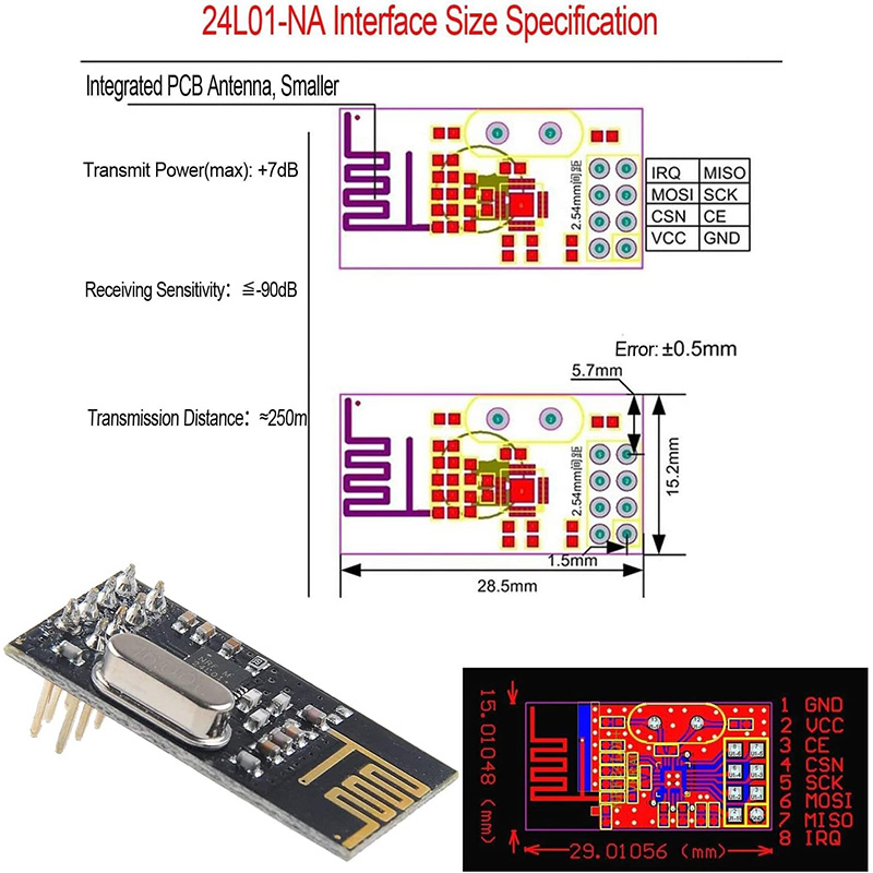 NRF24L01 + 2.4G module de tran - Nrf24L01 avis et prix