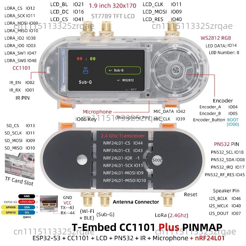 Carte de développement T-Embed - Nrf24L01 avis et prix