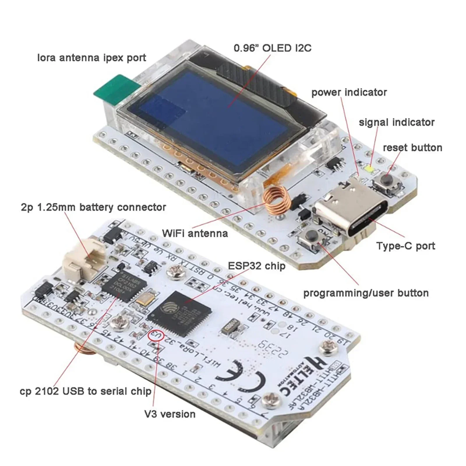 Carte de développement ESP32 l - Oled Display 0.96 avis et prix