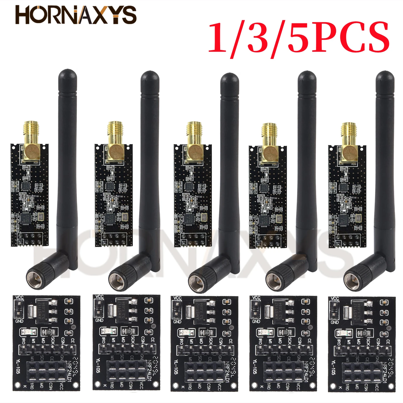 5 Uds NRF24L01 + PA + LNA émet - Nrf24L01 avis et prix